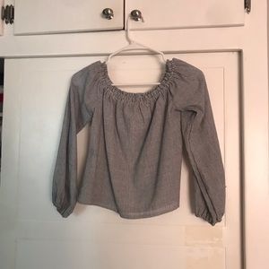 off the shoulder blouse